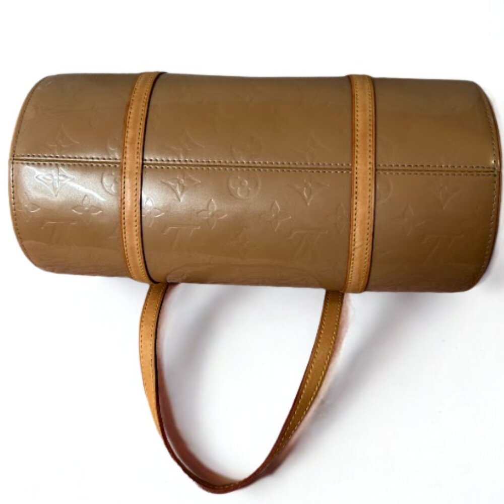 Vintage LV AUTH Bedford Handbag Beige Vernis - Picture 5 of 14